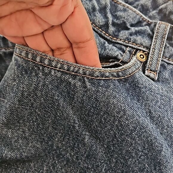 Van Heusen Men's Relaxed Fit Denim Jeans 30/30 Dark Blue Washed - Picture 6 of 16